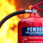 Potassium bicarbonate firefighting powder
