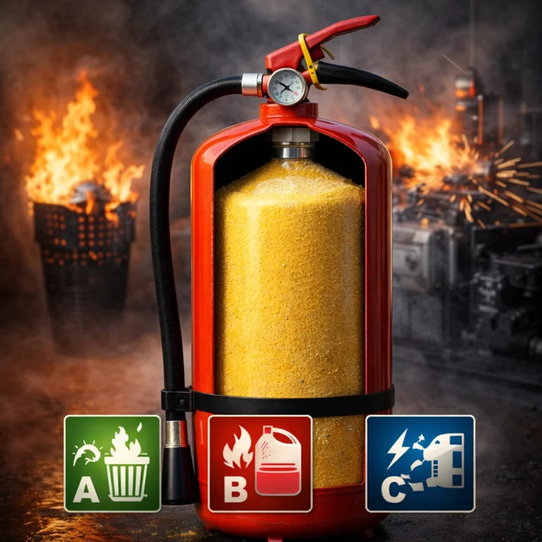 پودر آتش‌نشانی ABC – خاموش‌کننده چندمنظوره حیاتی برای ایمنی منازل و ادارات