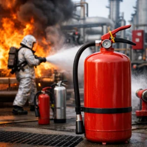 چک‌لیست سالیانه کپسول آتش‌نشانی پودری | زمان شارژ مجدد و تعویض پودر در صنایع